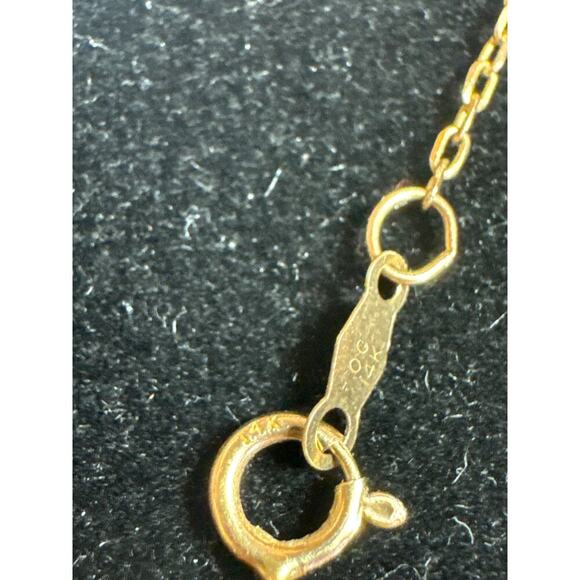 Vintage Estate OC 14K Gold Freshwater Pearl Angel Lariat Y Necklace - Picture 6 of 6